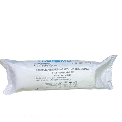 Sterile absorbent dressing 10cm X 4M