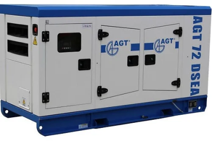 Üç fazlı dizel jeneratör AGT 72 DSEA 400V 69kVA sabit ses geçirmez