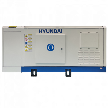 Generatore di corrente Diesel, trifase con Motore diesel HYUNDAI DHY25L, 22 kW, Capacità serbatoio 45 l