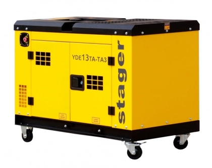 Шумоизоляционный дизель-генератор Stager YDE13TA-TA3, 9 кВт, 1158000013TATA3, 39А