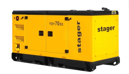 Stager YDY70S3 Háromfázisú hangszigetelt dízel generátor 50kW