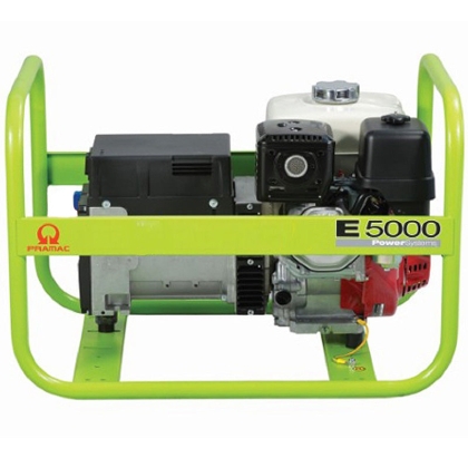 Generador de corriente monofásico Pramac E5000, motor HONDA GX270, 4,6 kW