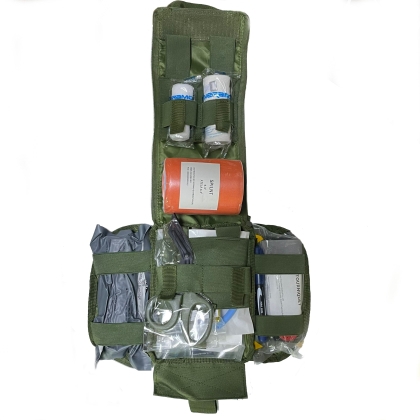 Тактически комплект за първа помощ IFAK със зелен цвят Bag V2