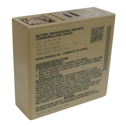 Rechargeable lithium-ion battery BB-2557/U, 84 WH, for UGVs, UAVs, TACFIRE and REMBASS