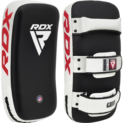 RDX T1 Weißes Leder X gebogenes Thai-Pad