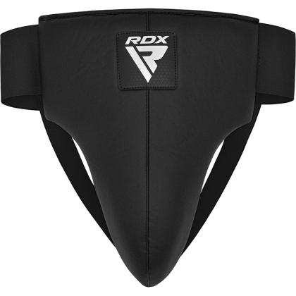 RDX X1 Coupe de protection X Groin Guard en cuir noir moyen
