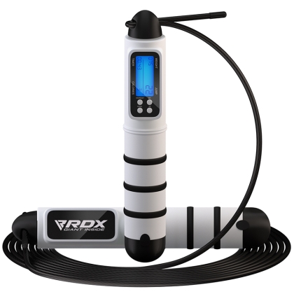 RDX CW Многофункционално дигитално въже за скачане - бяло