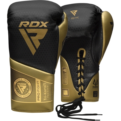 RDX K1 Mark Pro Guantes de Boxeo Sparring-Dorados-8oz