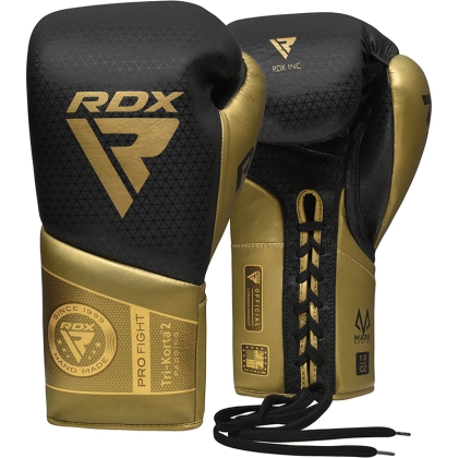 RDX K2 Mark Pro Fight כפפות אגרוף-גולדן-8oz