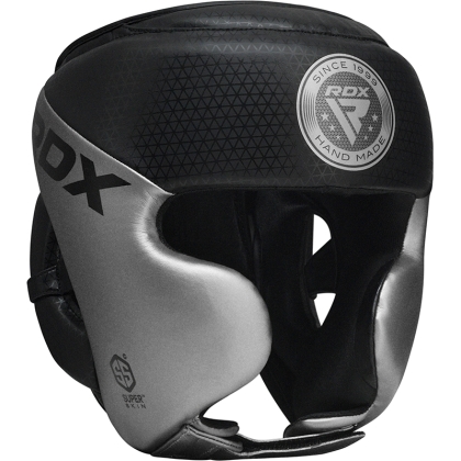 RDX L1 Mark Full Face Pro Boxtraining Kopfschutz-L-Silber