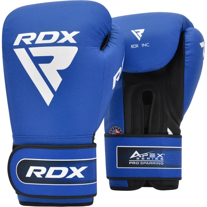 RDX Apex Niebieskie 16oz Rękawice bokserskie Hook & Loop Mężczyźni i kobiety Muay Thai Kickboxing