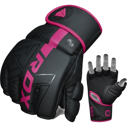 RDX F6 KARA ММА Ръкавици за граплинг-Розови-S