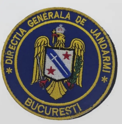 ROUND EMBLEM DGJMB GENERAL DIRECTORATE OF BUCHAREST GENDARMS