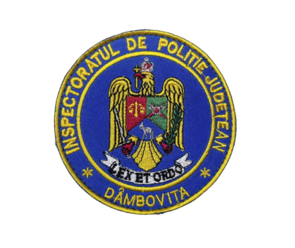 INSIGNIA REDONDA DEL INSPECTOR DE POLICÍA DEL CONDADO DE DAMBOVITA