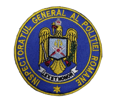 EMBROIDERED ROUND EMBROIDERED INSPECTOR GENERAL OF THE ROMANIAN POLICE / IGPR