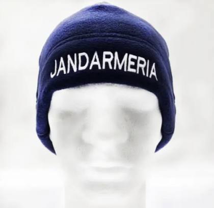 כובע כחול כהה עם הדפס גדול GENDARMERIA M
