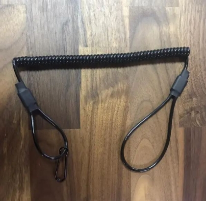 BLACK SPIRAL SAFETY CABLE FOR DRAGON PISTOL