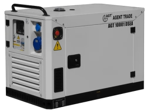 Generador diésel trifásico AGT 12003 DSEA 400V 12kVA estacionario insonorizado