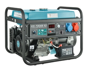 Generatore a benzina, Konner & Sohnen KS 7000E-1/3, 5,5kW, VTS, Tipo di motore KS390 OHV Benzina a 4 tempi, Capacità serbatoio 25 l, Display LCD