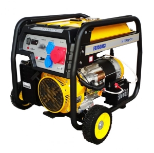 Generador de gasolina trifásico Stager FD 7500E3 5160037500 6,5 kW