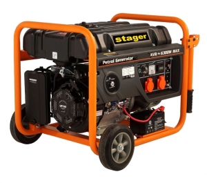 Generatore a benzina, Stager GG 7300EW 4500017300, 5,8 kW, Capacità serbatoio 25 l