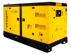 Generatore diesel trifase insonorizzato, Stager YDY138S3, 100 kW, Capacità serbatoio 280 l, Display LCD, ATS
