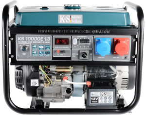 Generatore a benzina, Konner & Sohnen KS 10000E 1/3, 8,0 kW, Sia monofase (230V) che trifase (400V), Capacità serbatoio 25 l, Display LED
