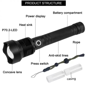 Large T9 X92-P70 flashlight with powerful P50 led