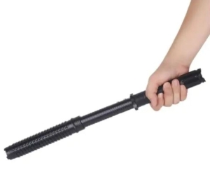 TELESCOPIC STICK WITH FLASHLIGHT AND ELECTROSHOCK