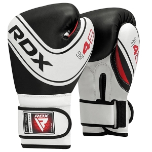 Черные кожаные боксерские перчатки RDX 4B Robo, 4 унции, X