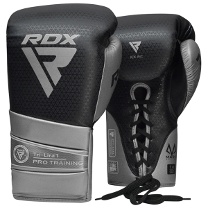 RDX L1 Mark Pro Тренировочные боксерские перчатки, 10 унций, серебро