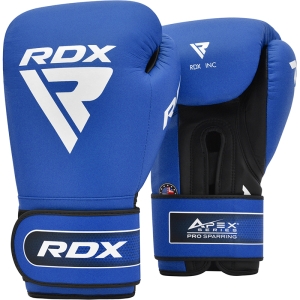 RDX Apex Guantes de Entrenamiento de Boxeo Azules de 10oz Gancho y Bucle Hombres y Mujeres Puñetazo Muay Thai Kickboxing