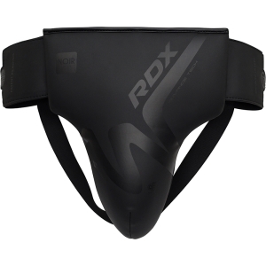 RDX T15 großer Bauchschutz aus schwarzem Leder in Noir-Optik