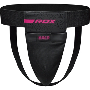 RDX F6 KARA Groin Guard Black Pink-S