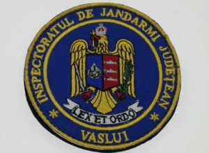 EMBROIDERED SCAI EMBLEM OF THE VASLUI COUNTY GENDARMI INSPECTORATE