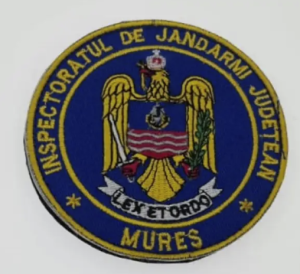 emblema scai ricamato dell'ispettorato gendarmi della contea di Mures