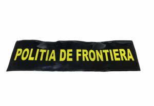 BORDER POLICE BADGE WITH LARGE YELLOW WRITING