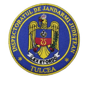 ROUND EMBROIDERED EMBROIDERED TULCEA COUNTY GENDARMI INSPECTORATE