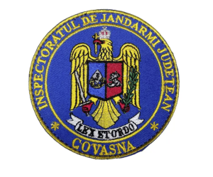ROUND EMBROIDERED EMBROIDERED COVASNA COUNTY GENDARMI INSPECTORATE