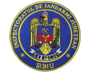 ROUND EMBROIDERED EMBROIDERED SIBIU COUNTY GENDARMI INSPECTORATE