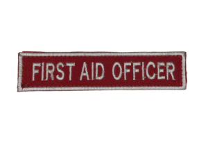 BADGE SMURD INSCRIPTED FIRST AID OFFICER