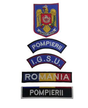 BADGE/SET OF FIREFIGHTERS TRICOLOR