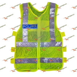 Gilet réfléchissant avec l'inscription POLICE