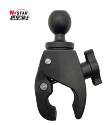 Staffa manubrio tra 26-55 mm con sfera da 1 pollice