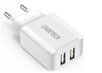 Caricabatterie da muro USB 2*5V/2A