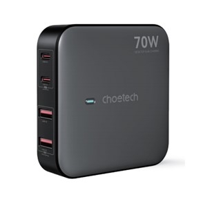 Choetech NexGen GaN 70W 4-портово настолно зарядно устройство