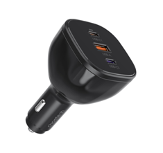 Caricabatterie rapido per auto USB-C+ USB-A doppio PD3.1 da 160 W