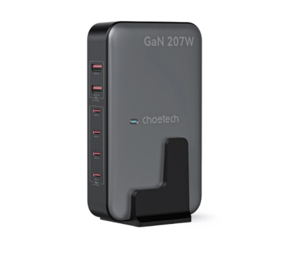 Chargeur de bureau Choetech NexGen GaN 207 W à 6 ports