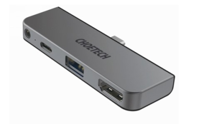 מתאם USB-C ל-HDMI של Choetech Doclink 4-In-1