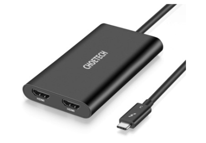 Thunderbolt 3 σε διπλό προσαρμογέα HDMI